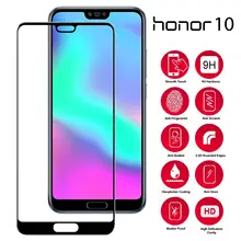 Protector de pantalla de vidrio templado para Huawei Honor 10, película protectora de vidrio para Honor 20, 9 Lite, 9X, 9A, 9C, 9S, 8A