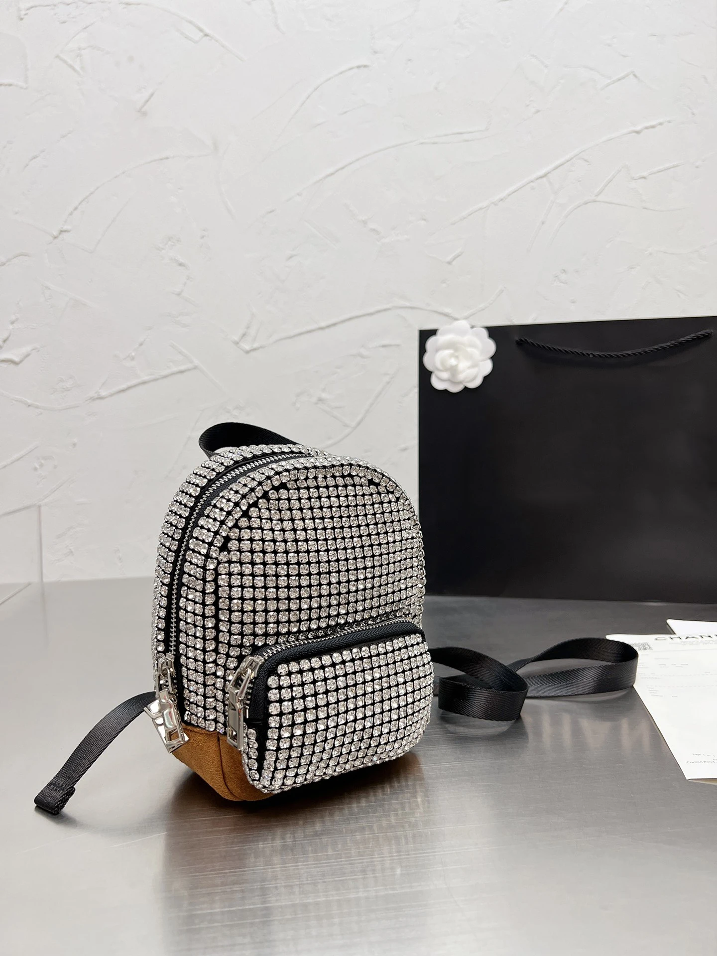 

Size 15X18cm BlingBling Backpack Fashion High-Quality Shoulder Bag