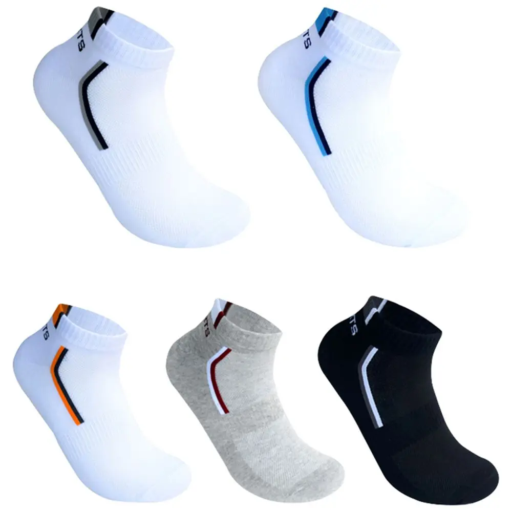 

5pairs/lot Cotton Socks Men's Solid Color Fashion Male Boat Socks Shallow Mouth Absorb Sweat Man Short Socks Spring Autumn