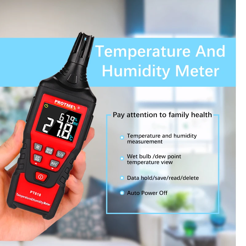 Мини-Измеритель температуры и влажности для помещений улицы гигрометр индикация