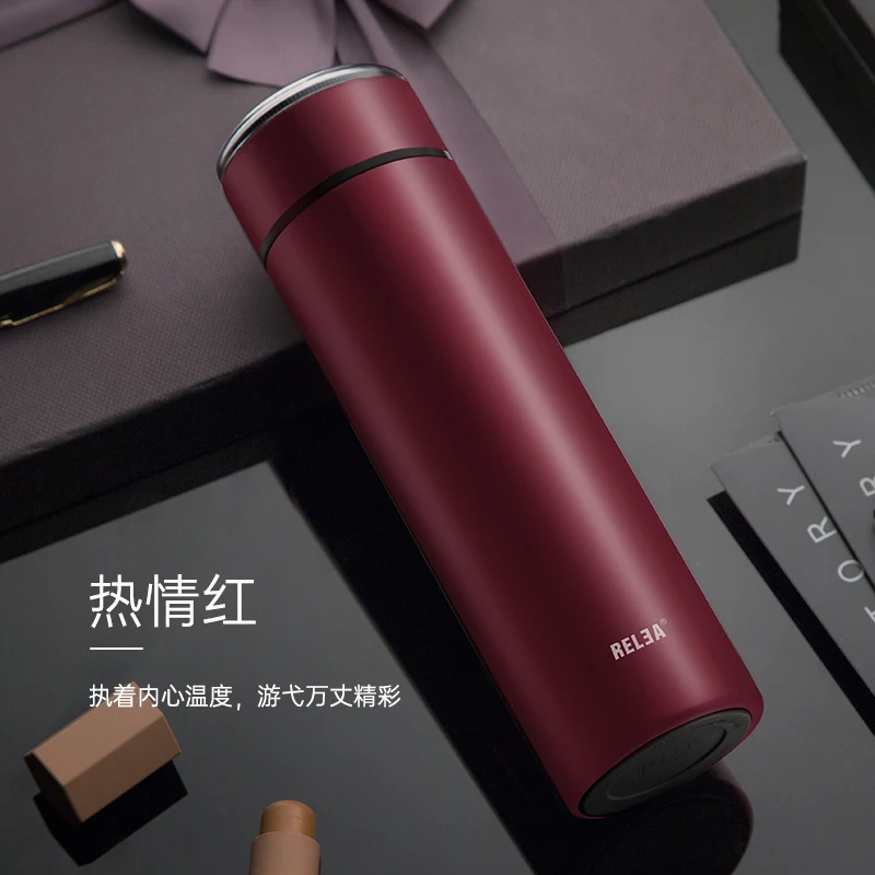 500ml термос чашка вакуумная Нержавеющая сталь кофе бутылка воды фляга