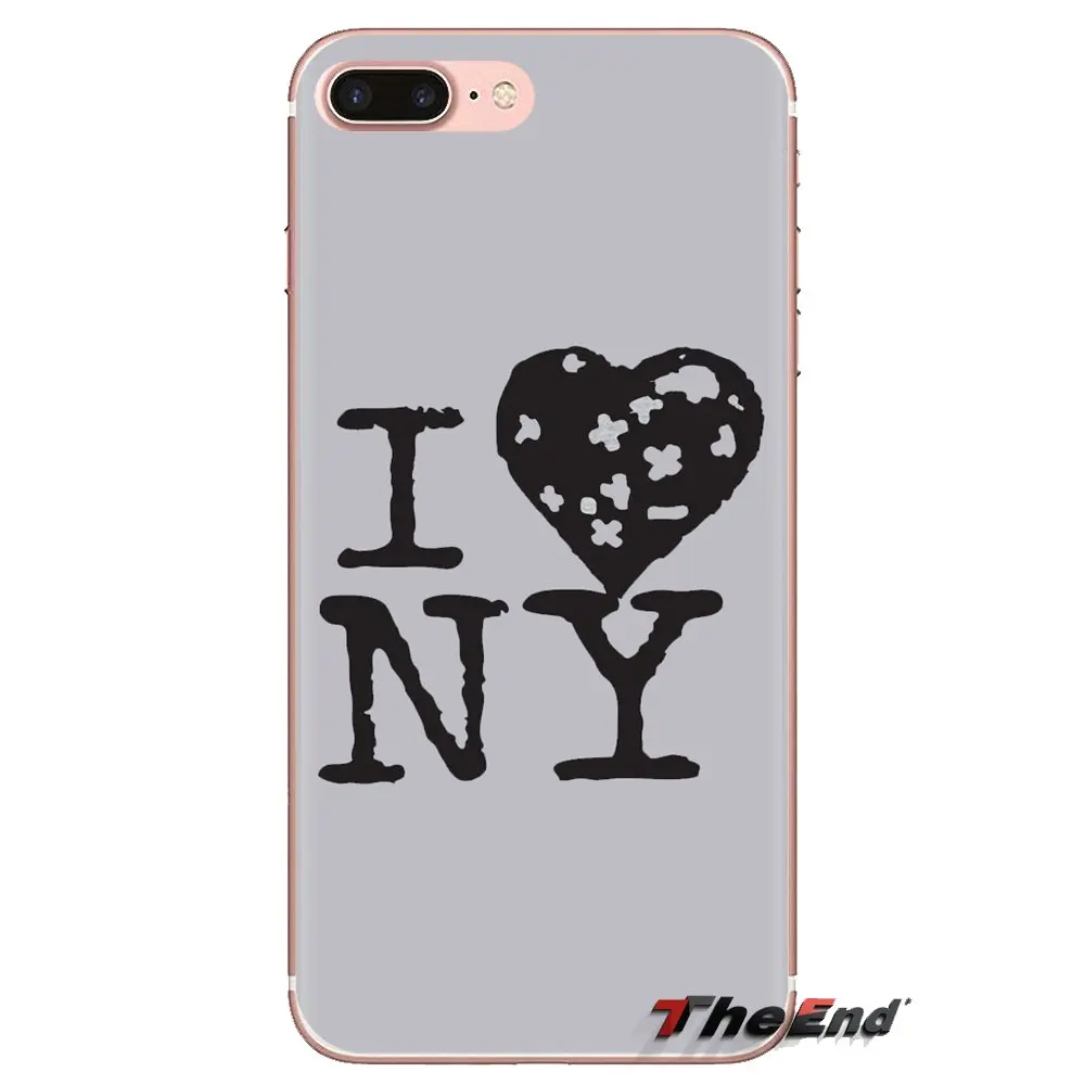 I Heart NY City New York Transparent Soft Shell Cases For iPod Touch Apple iPhone 4 4S 5 5S SE 5C 6 6S 7 8 X XR XS Plus MAX |