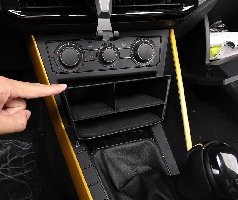 Коробка для хранения центральной консоли для VW POLO Plus GTI dashboard Tidying box Для VW аксессуары для POLO BLACK