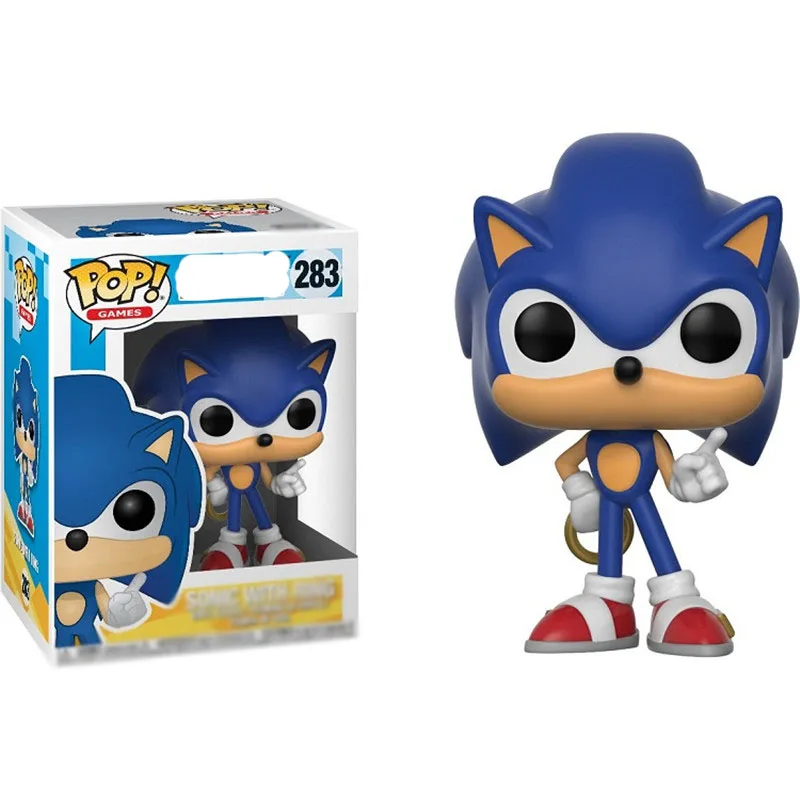 

OHMETOY Sonic PVC Figure Toys Funko Pop The Hedgehog Shadow Collectible Model Dolls Kids Xmas Birthday Gift Yellow Blue Black