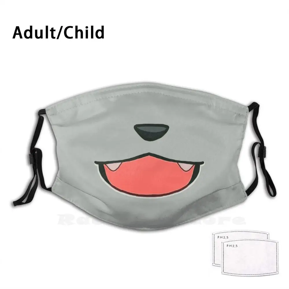 

Raymond'S Mouth Print Washable Filter Anti Dust Mouth Mask Animal Crossing Nintendo Cupcakewarp Cat