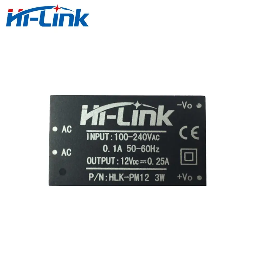 

Free Shipping Hi-Link PM12 12V 3W AC DC Power Supply Module CE 100-240V