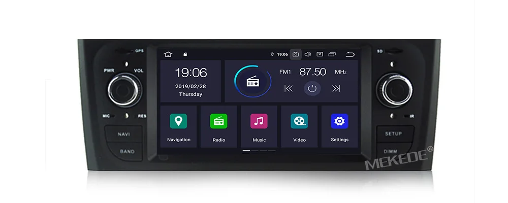 MEKEDE PX5 6,1 дюймов HD цифровой автомобильный стерео gps Android 9,0 для Fiat Grande Punto 199/310 2005-2009 Linea 323 2007-2011 YHTPD3L