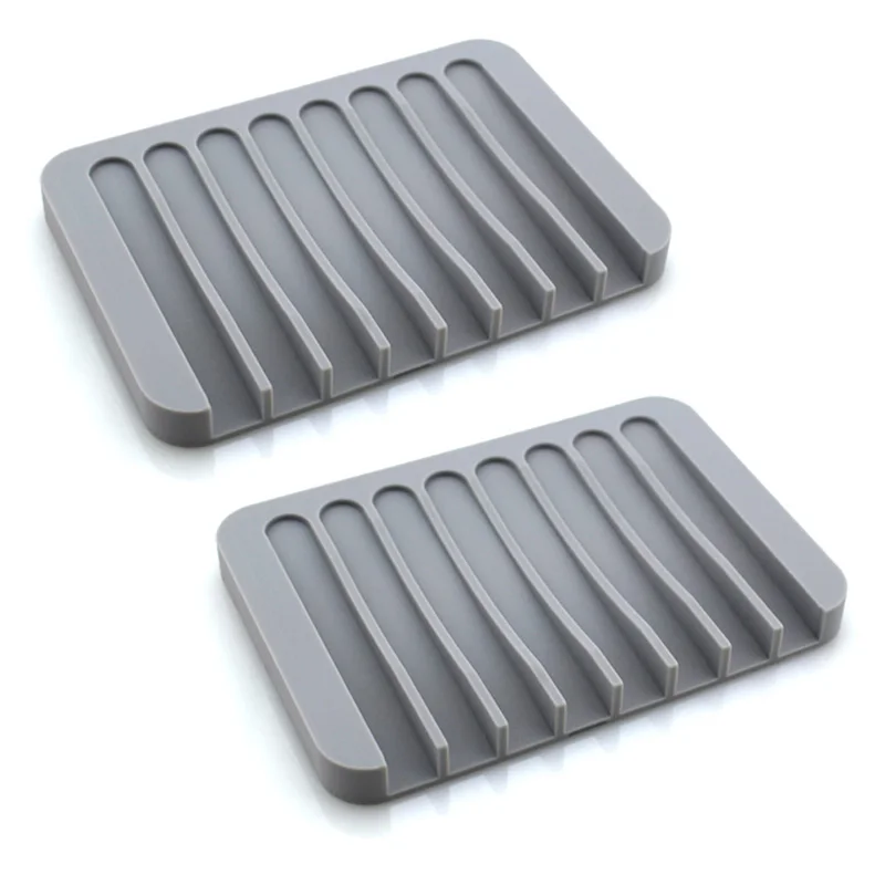 2 шт. чехол для хранения мыла подставка держатель посуды силиконовая резина