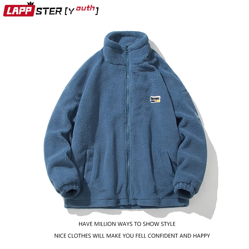 LAPPSTER-Молодежные мужские зимние куртки из овечьей шерсти в стиле Харадзюку 2022