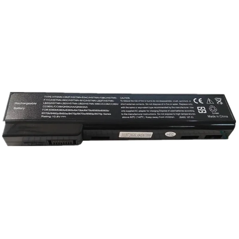 Аккумулятор 10 8 В 5200 мАч для HP 6360t 6360b 6460b 6465b 6470bk 6475b 6560b 6565b 6570b 8460p 8460w 8470p 8470w 8560p 8570p |