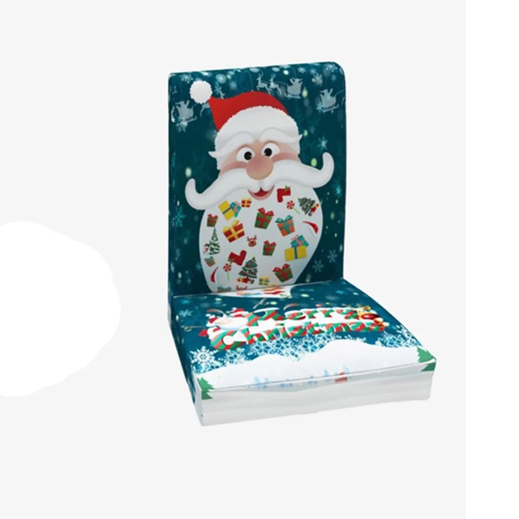 Рождественская скатерть чехол для стула Санта Клаус Рождественское украшение