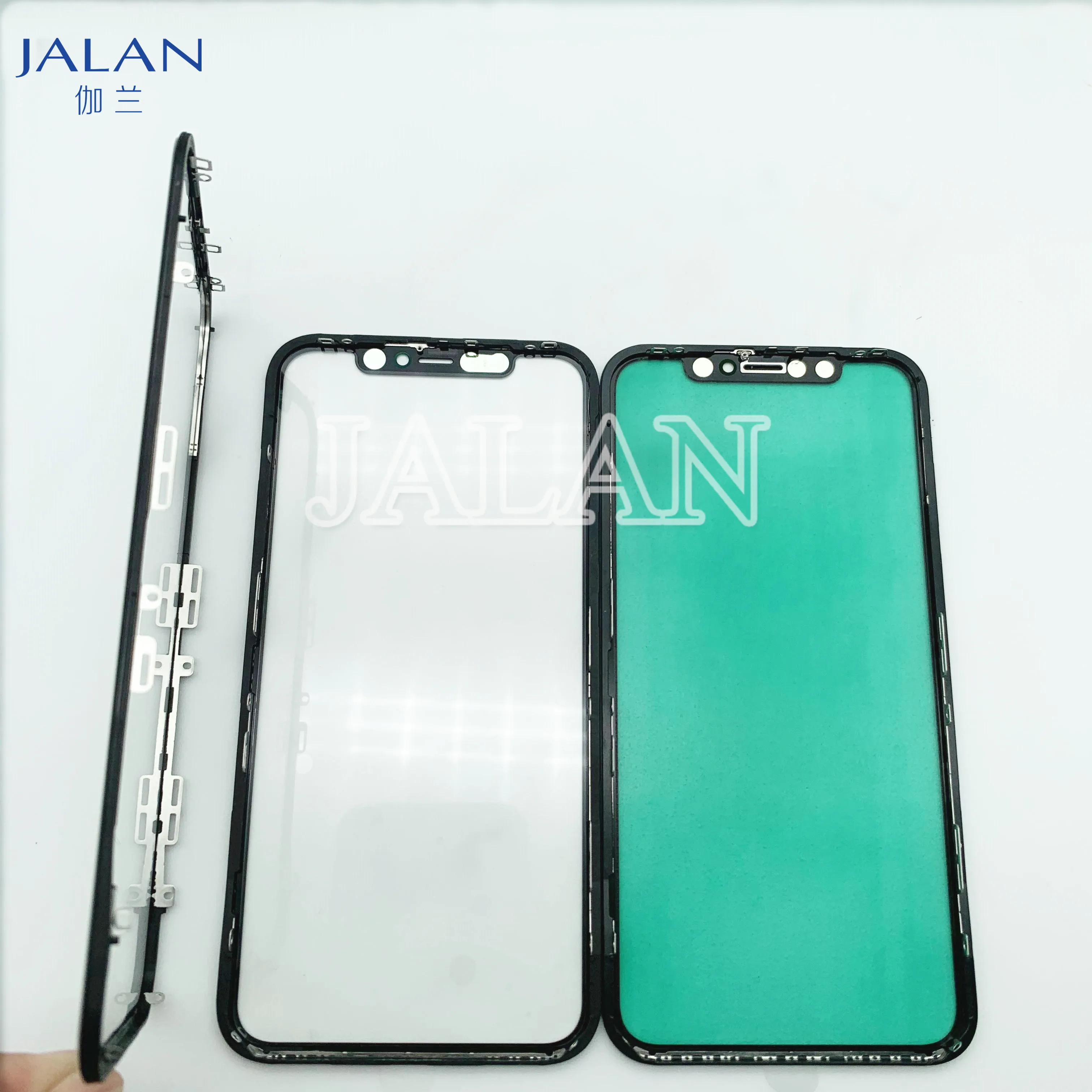 2pcs Glass with Frame+oca+Eeamesh For IP 11 XR LCD Touch Screen Outer Bezel OCA Glue Replacement Repair | Мобильные телефоны и