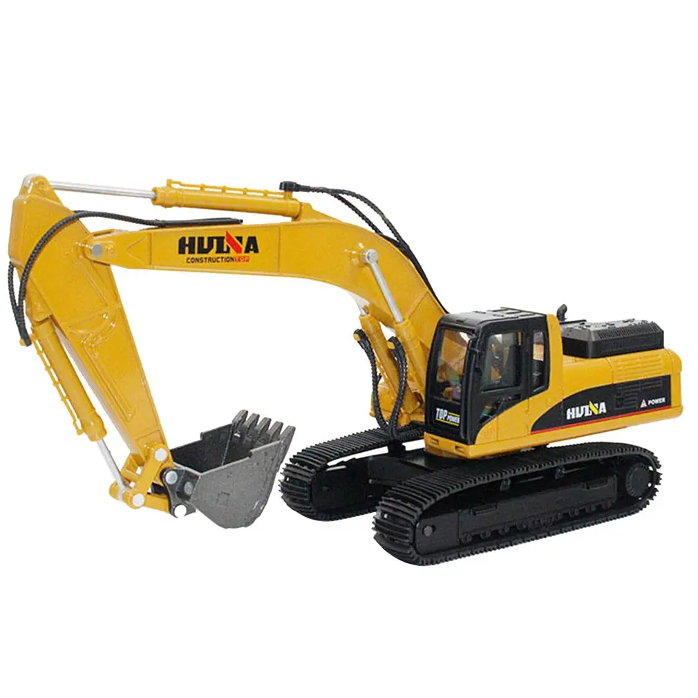 

Vehicle Excavator HUINA 1:40 Alloy Diecast Engineering Model Loader Metal Truck Collection Boys Birthday Gift Christmas Toys