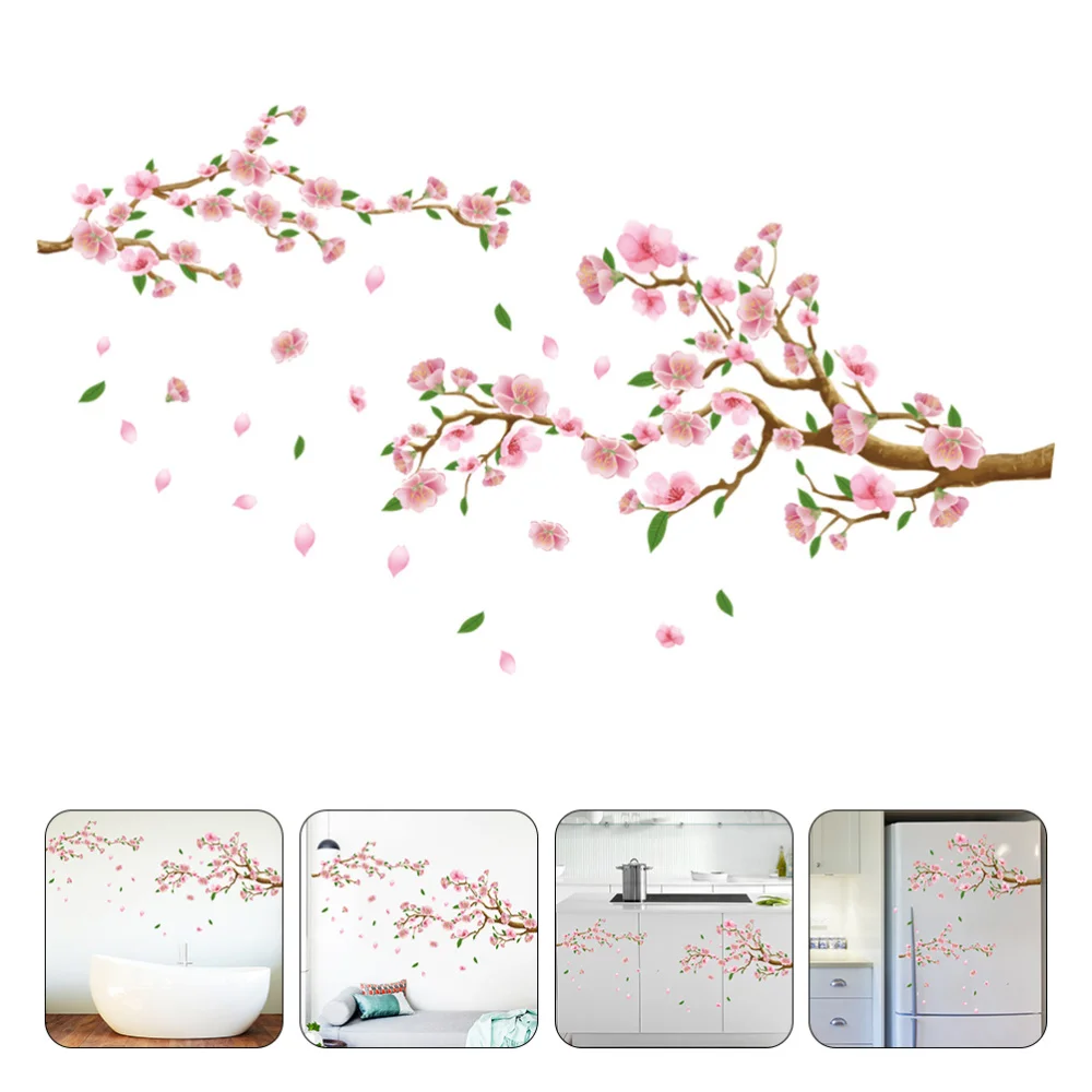 

1 Sheet Living Room Petals Wall Decals Wall Art Background Floral Sticker