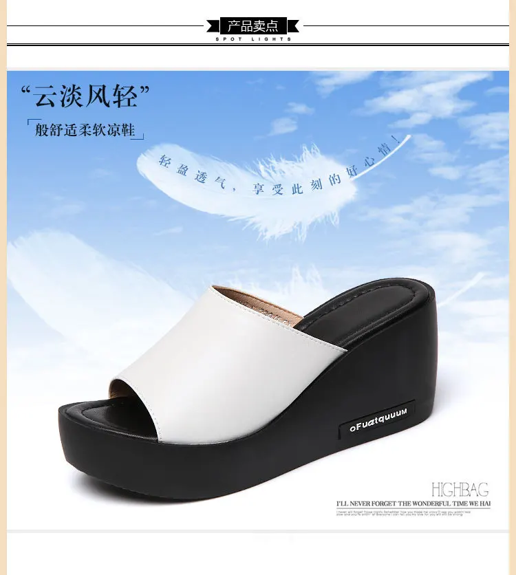 

Women's Shoes 2021 Summer New Slope with Platform Fashion Sandals High Heels Color Matching Women Sandals