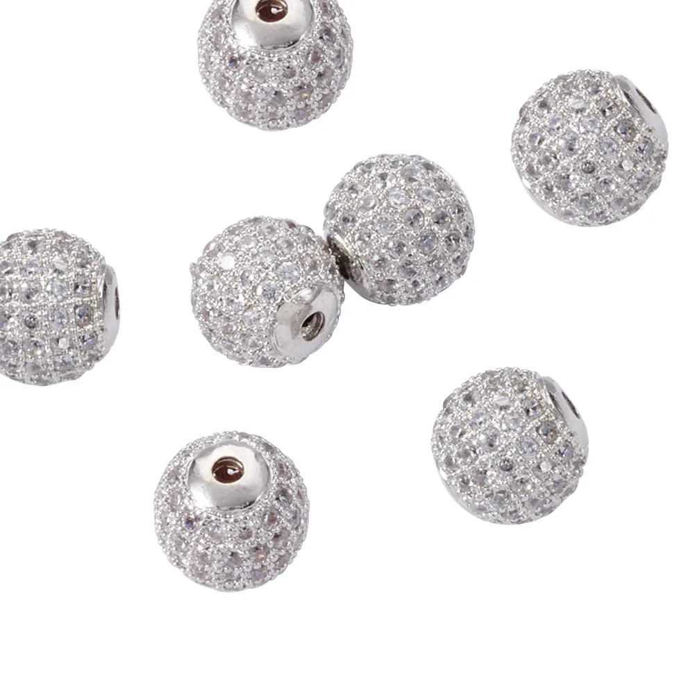 Бусины из кубического циркония для самостоятельного изготовления ювелирных