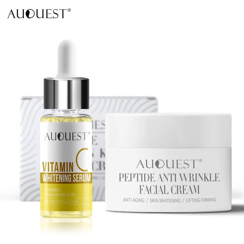 

AUQUEST Skin Care Sets Vitamin C Serum&Polypeptide Face Cream Remove Dark Spots Whitening Anti Aging Anti Wrinkle Face Skin Care