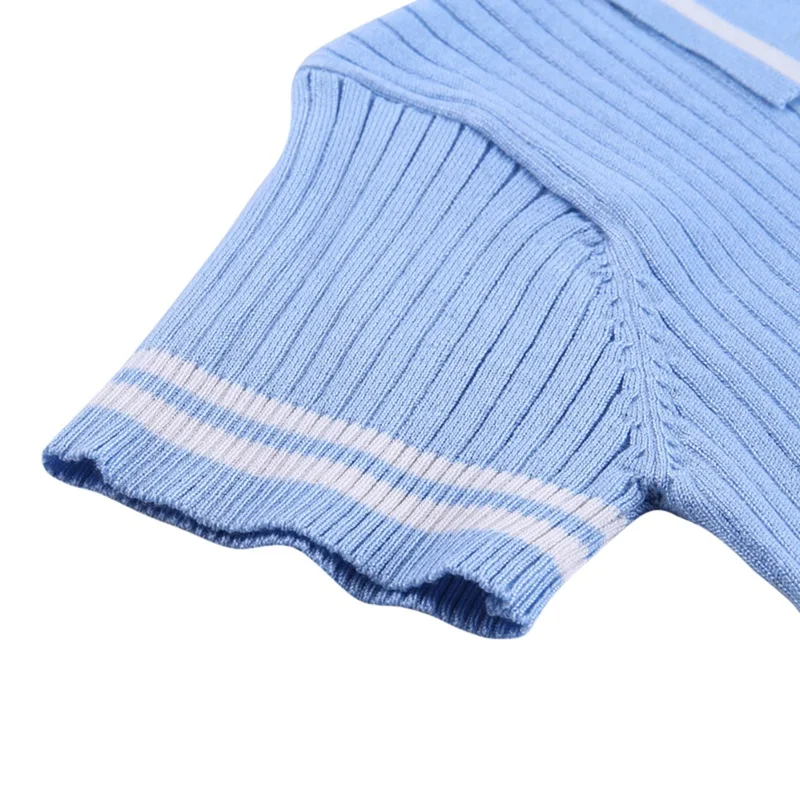 

Women Short-sleeved Shirts and Skirt Suit Sexy Sweater Two-piece Suit Womens Clothing Set