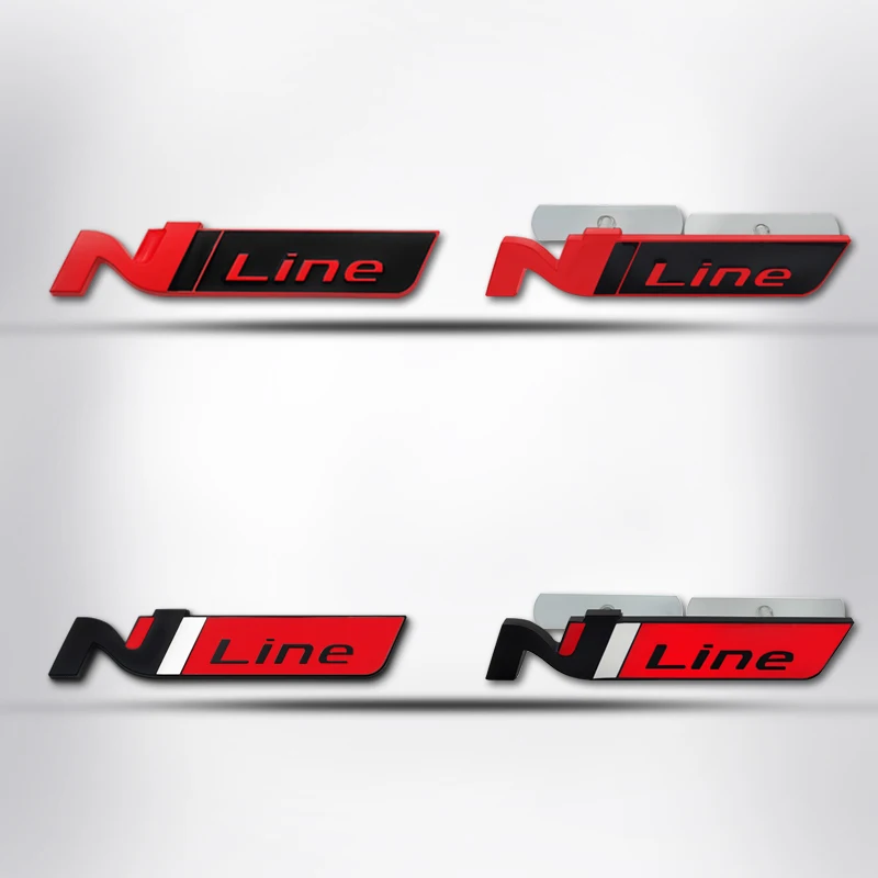 Значок на багажник автомобиля боковая наклейка N-образный знак решетки радиатора