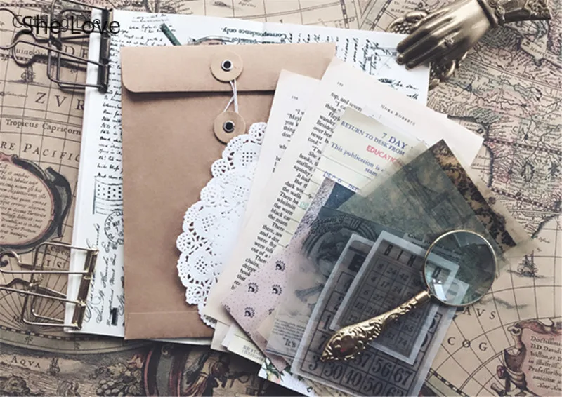 Бумажные стикеры Chzimade в стиле ретро для скрапбукинга рисования открыток 22