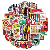 2550pcs color vintage coke bottle stickers personalized decoration luggage compartment notebook waterproof decals stickers