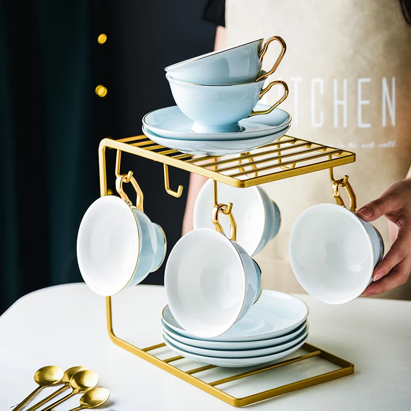 Новая керамическая кофейная чашка в европейском ретро стиле красивый дизайн