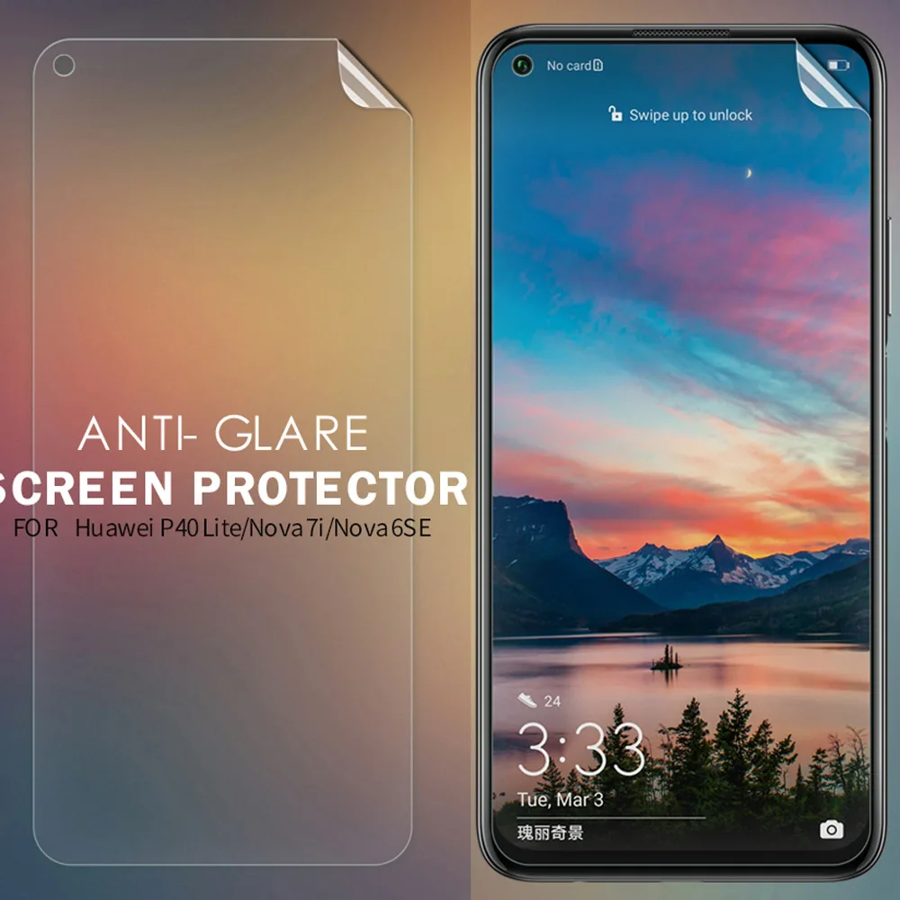 Nillkin HD Прозрачная Матовая защитная пленка мягкая для Huawei Nova 7i 6 SE P40 Lite|Защитные