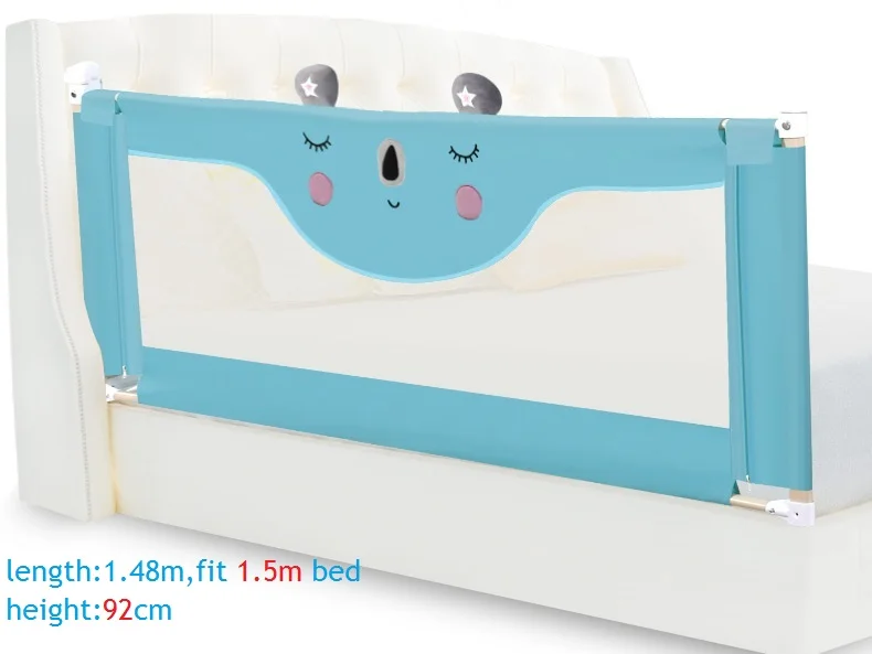 green bear-1.5m От 1,2 м до 2,2 м портативная переносная кровать для путешествий детский манеж детская забор детская кровать с загородкой safeti Rails Защитная кровать забор детская ограждение - Цвет: green bear-1.5m