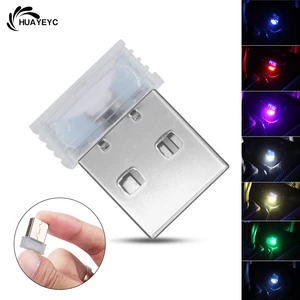 Car Mini USB Decorative Lamp Car LED Colors Atmosphere Lights Emergency Lighting Car-Styling Auto Interior Lights Ambient Lamp