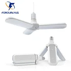 Светодиодная лампа E27, 220 В, SMD2835, 20 Вт, 30 Вт, 45 Вт, складная, с регулируемым углом наклона вентилятора, энергосберегающая лампа для дома