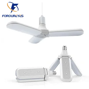 Светодиодная лампа E27, 220 В, SMD2835, 20 Вт, 30 Вт, 45 Вт, складная, с регулируемым углом наклона вентилятора, энергосберегающая лампа для дома