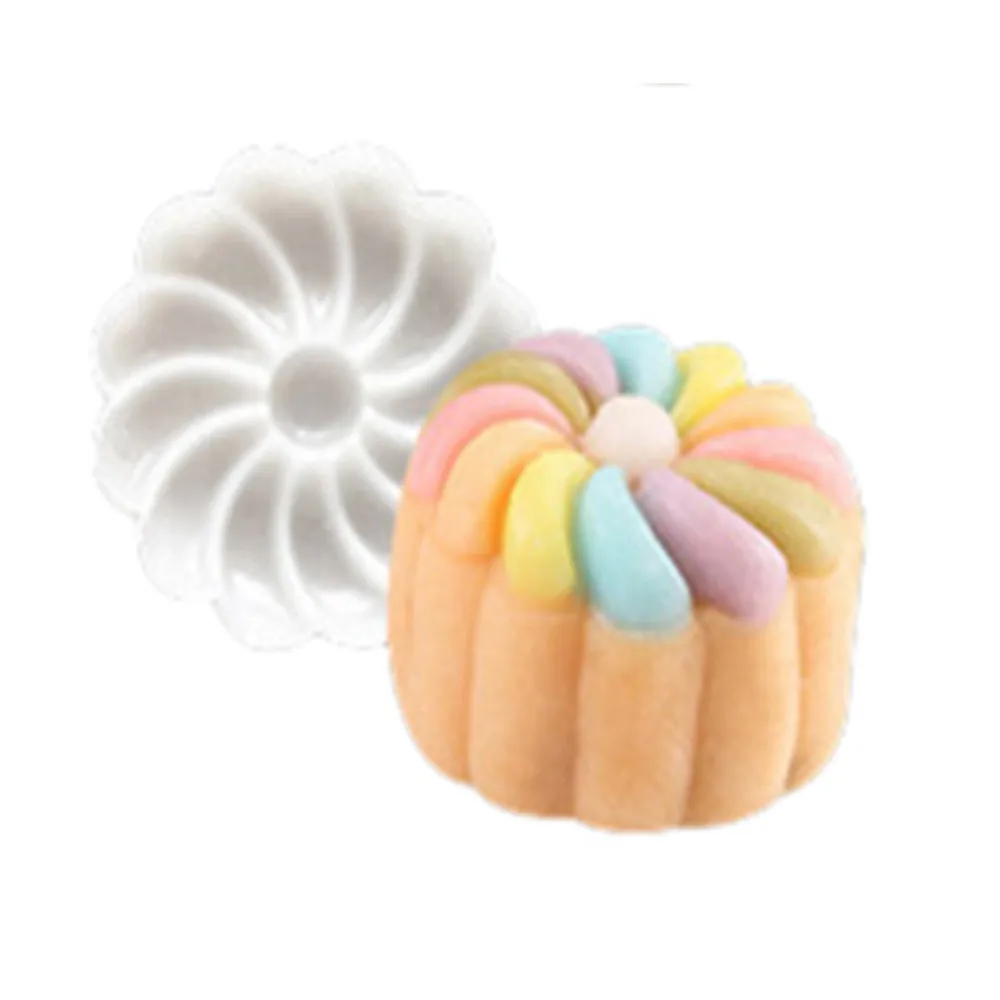6 стильных штампов 50 г Круглый цветок луна торт плесень белый набор Mooncake Декор