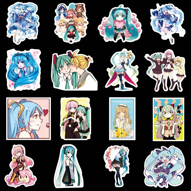 50 шт./пакет аниме девушка стикер s Hatsune Miku Скрапбукинг стикер s Highness Hatsune стикер на клейкой основе для телефона ноутбука автомобиля