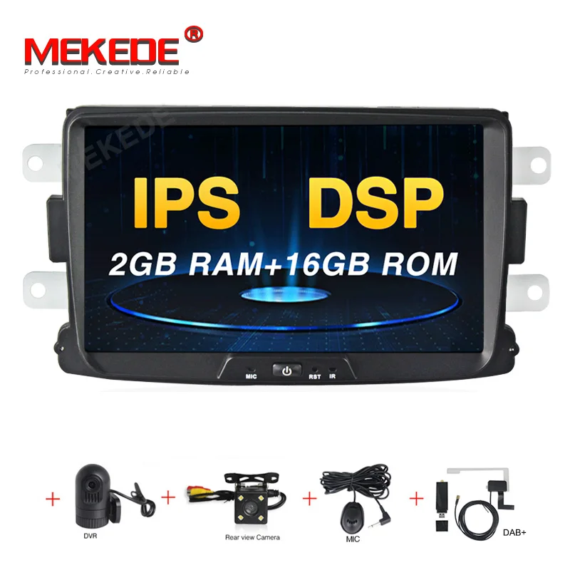 MEKEDE PX5 Android 9,0 8 ядерный 4 Гб+ 64 Гб gps Навигатор Радио для Dacia Duster Logan Sandero автомобильный DVD центральный кассетный плеер - Цвет: DVD CAMERA DVR DAB