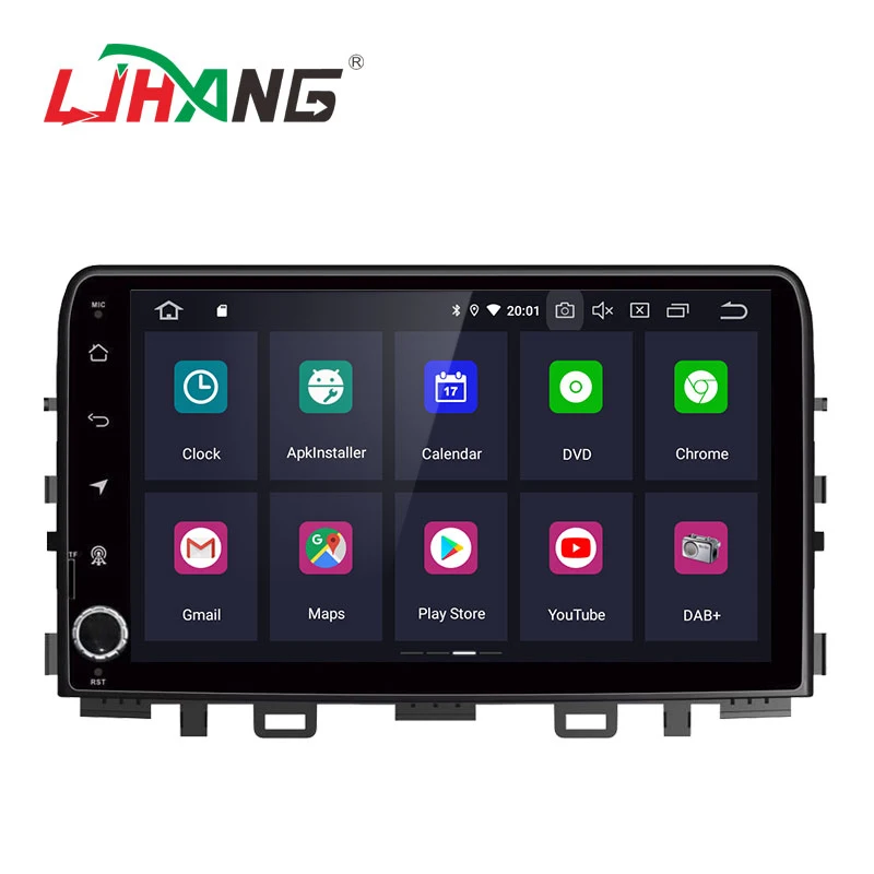 Автомобильный DVD плеер LJHANG IPS Android 10 для KIA RIO 2017 2018 WIFI мультимедийный GPS навигатор 2