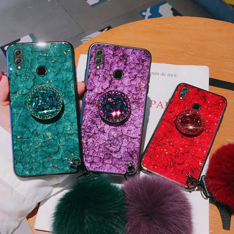 Для Redmi Note 8 8A 8T Pro кронштейн для волос мяч + ремешок чехол 7 Мягкий ТПУ