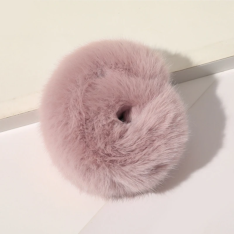 2021 зимняя теплая мягкая плюшевая резинка для женщин волшебная пучка эластичные