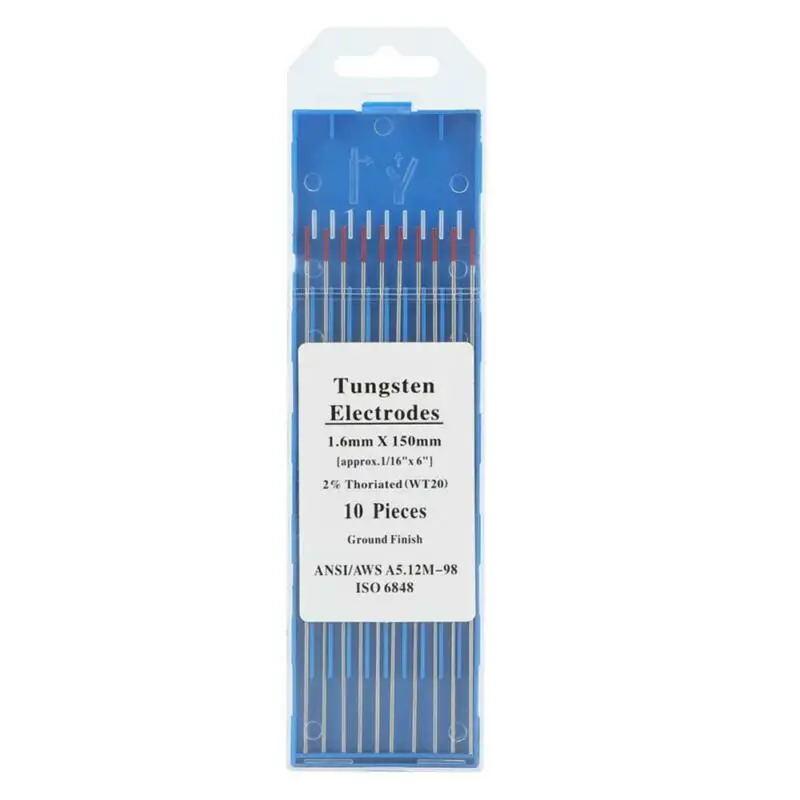 

10pcs Tantalum Tig Rod 2% Electrode For WT 20 Metal Welding Tungsten Electrodes