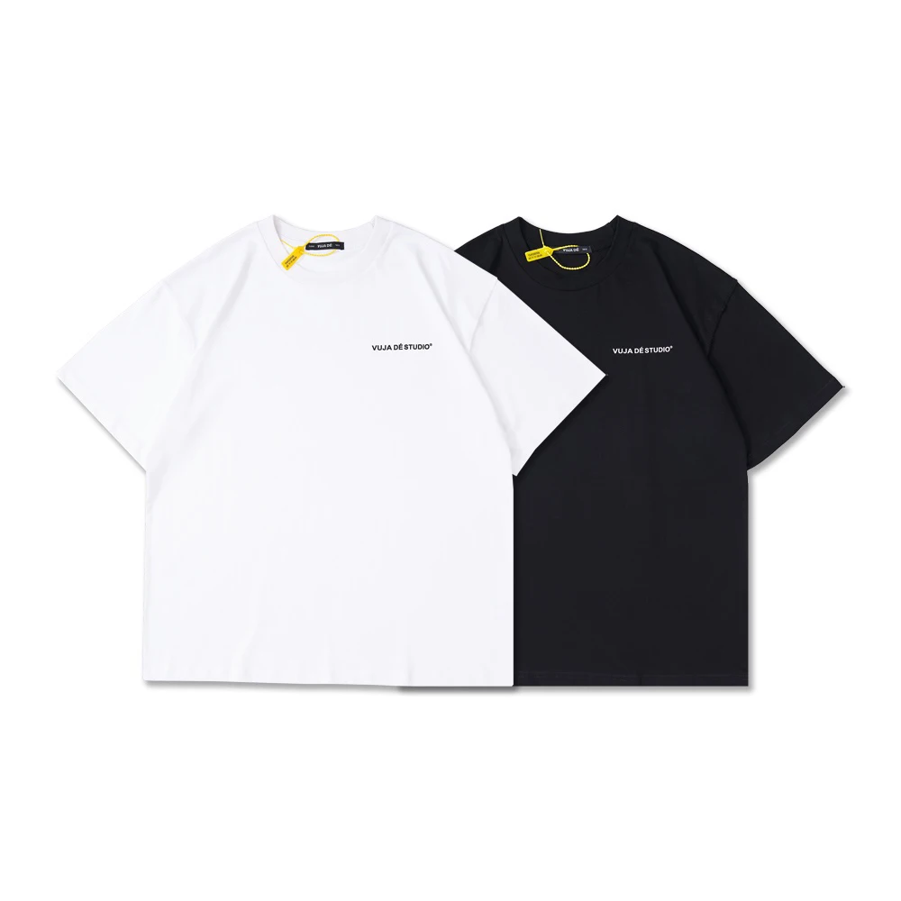 

VUJADE KENIJIMA T-Shirts Men Women 1:1 High Quality Simple Letters Print Short Sleeve Oversized T Shirt Streetwear Tee Tops