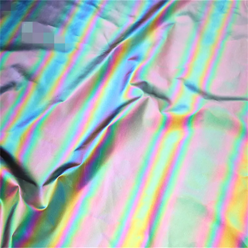 50*140 см/pieceLaser dazzle радио излучение отражающая ткань знаменитости douyin сценический фон Одежда diy ткань