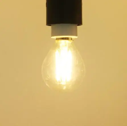 Warm white Диммируемый E27 Led светильник с нитью накаливания, стеклянный корпус, лампы, 220 В, 4 Вт, 8 Вт, 12 Вт, 360 градусов, ретро светильник в виде свечи, Эдисон - Испускаемый цвет: Warm white