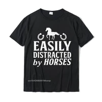 easily distracted by horses tee tee women horse riding t shirt oversized mens t shirts design tops tees cotton casual