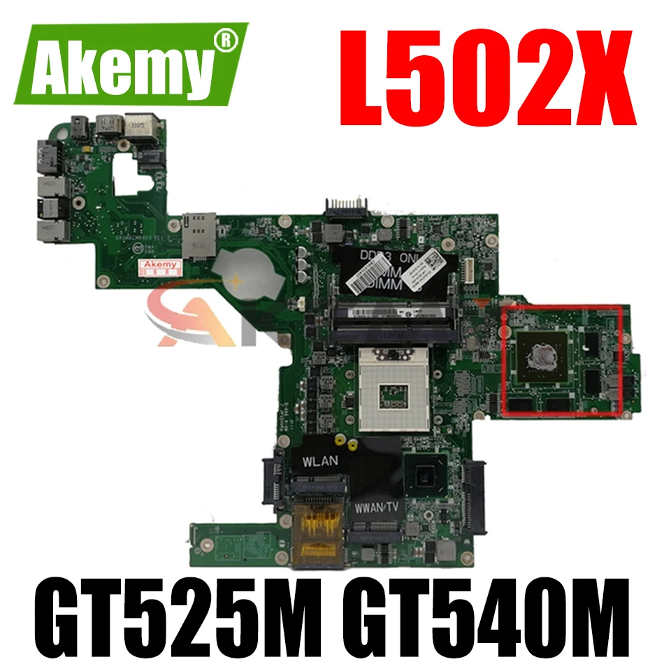Оригинальная материнская плата для ноутбука DELL XPS L502X HM67 GT525M GT540M CN-0C47NF 0C47NF DAGM6CMB8D0