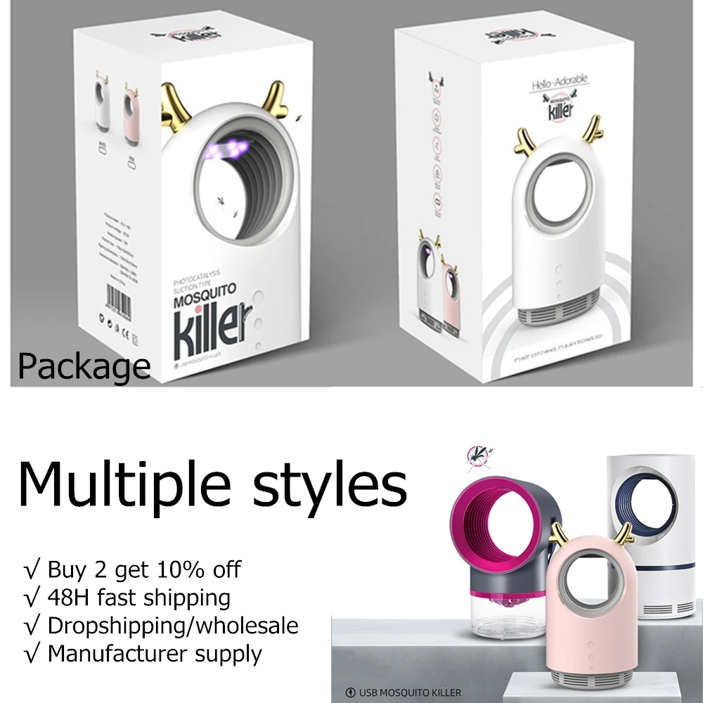 

Mosquito Killer Lamp USB Electric No Noise Insect Killer Flies Trap Lamp Anti Mosquito Lamp No Radiation For Mata Mosquito