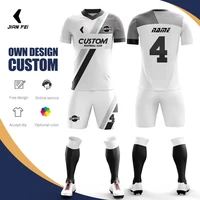 wholesale 100 polyester cheap sublimation camisetas football jerseys kits custom mens soccer uniforms soccer wear set with logo