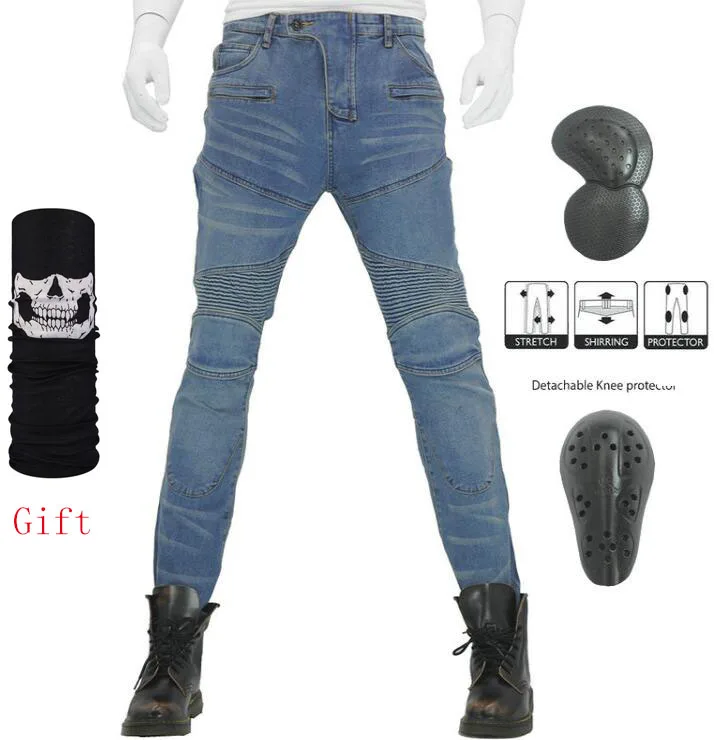 Новинка 2020 брюки для мотоциклистов мужские мотоциклетные джинсы защитное