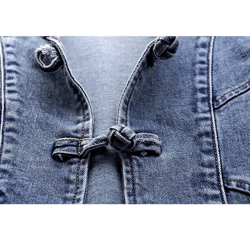 Autumn Fashion Butterfly Embroidery Denim Jacket Women Outwear Chaquetas Mujer Stand Collar Slim Short Jeans Jackets Coat Female | Женская