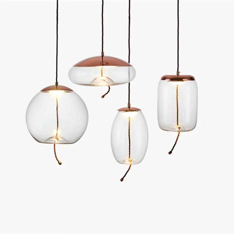 Светодиодный стеклянный подвесной светильник в стиле арт-деко s. Подвесной для