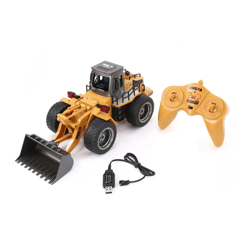 Металлический бульдозер HUINA 1520 RC 6 каналов 1/18 2 4 ГГц RTR фронтальный - Цена: 2280.11