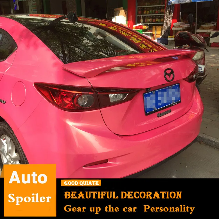 Для Mazda 6 ATENZA 2014/15/16/17/2018 спойлер со светодиодной лампы спортивный Спойлер ABS